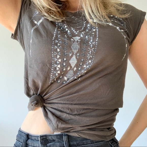 Vintage BCBG jewel t-shirt - Picture 1 of 4